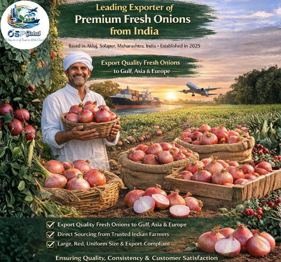 Premium Fresh Onion Exporter from India - OSP Global 